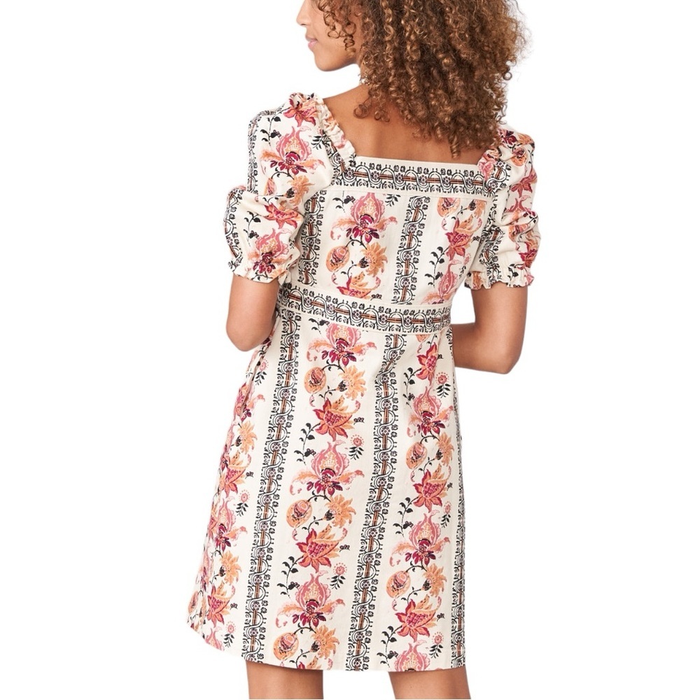 NWT Spartina 449 Catrina Denim Dress Linden size L in Vintage Thistle Stripe - Picture 4 of 12